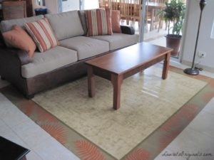 natural fiber canvas rug design