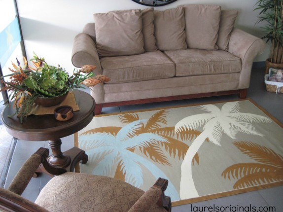 interior decorator palm rug design