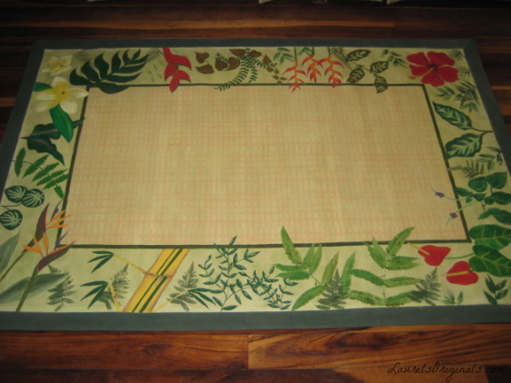 canvas rug natural fiber design