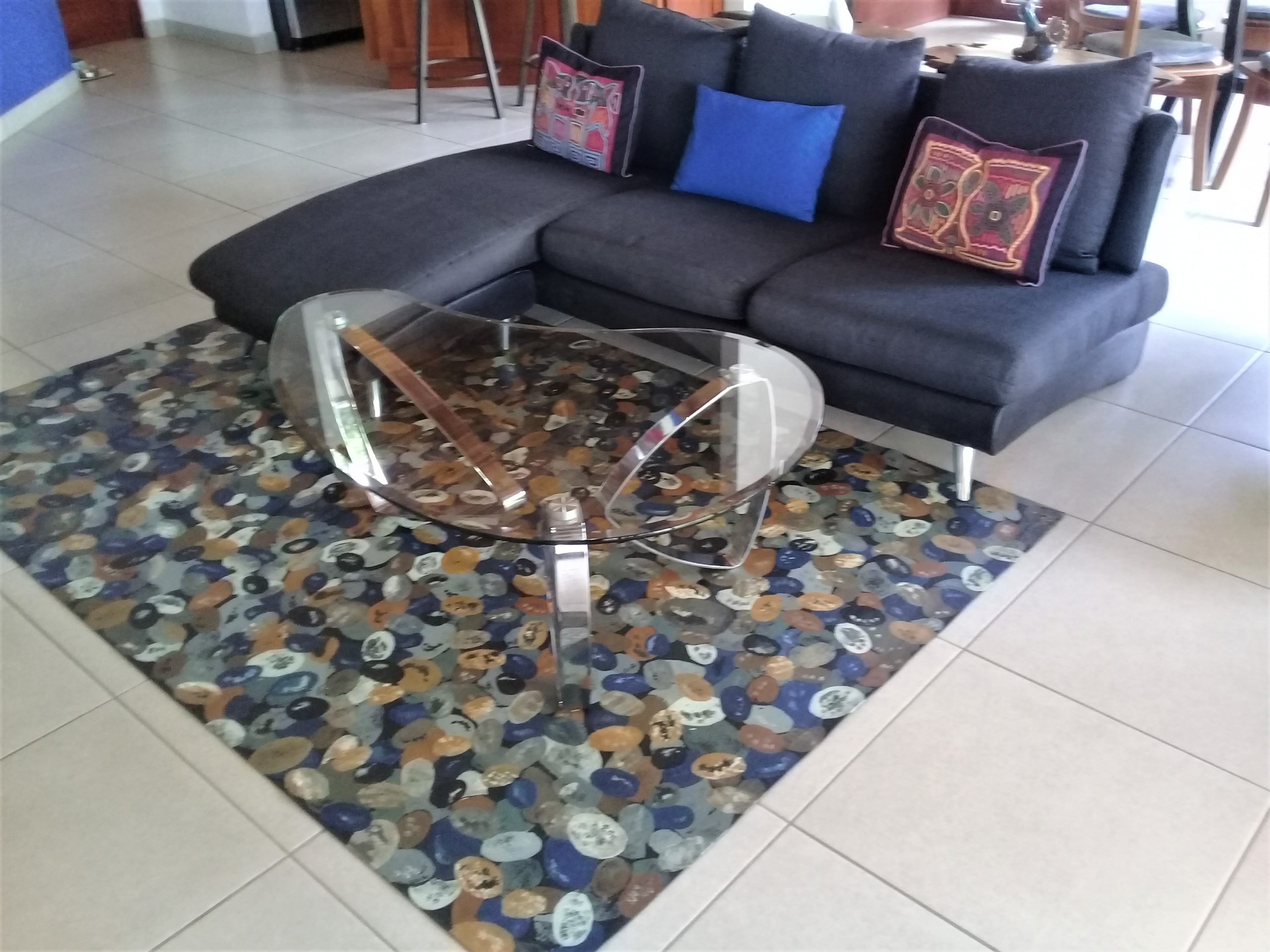 blue and gray area rugs